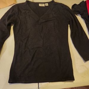 Girls M 3/4 sleeve sweater blouse